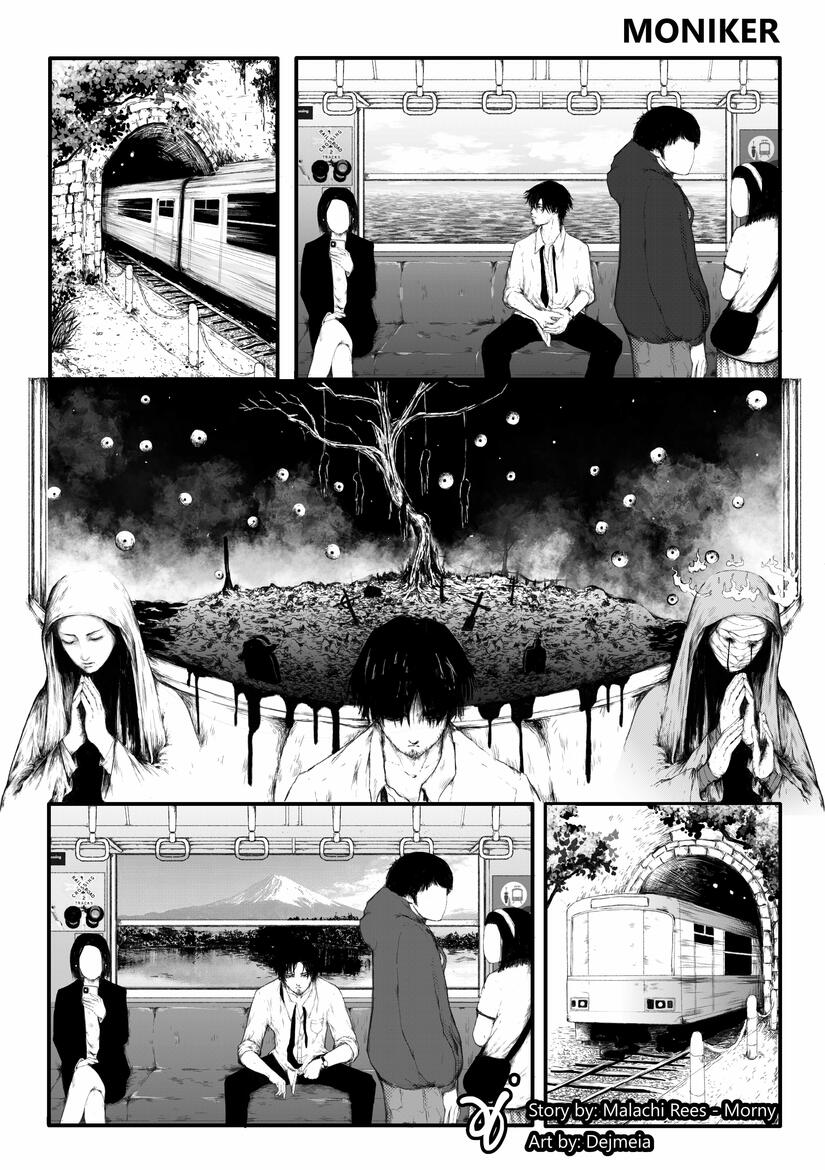 A page from manga Moniker